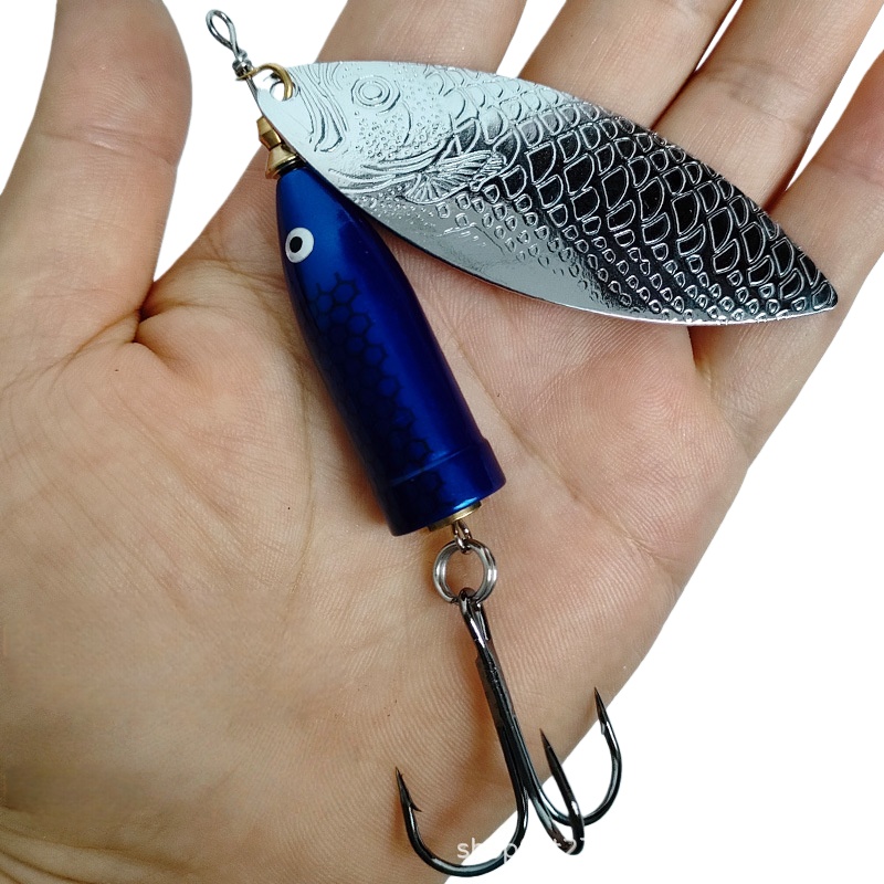 Fishing Hook Treble - 2pcs 9-37g Metal Sliver Rotating Sequins