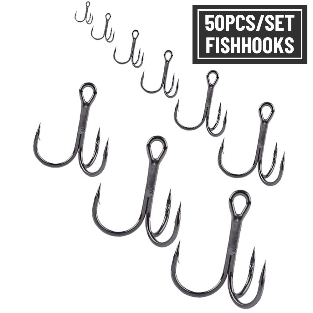 Fishing Hook Offset - 50Pcs/set Nickel Super Sharp Fishhooks Black