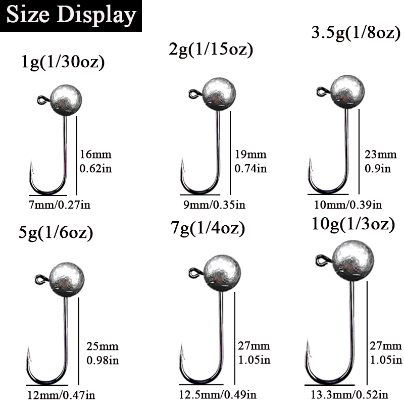 10pcs/lot Jig Head Fishing Hoo - Fishing Hook Barbless recension och pris
