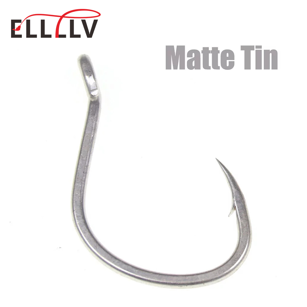 10pcs Matte Tin Anti-rust Salt - Fishing Hook Barbless recension och pris