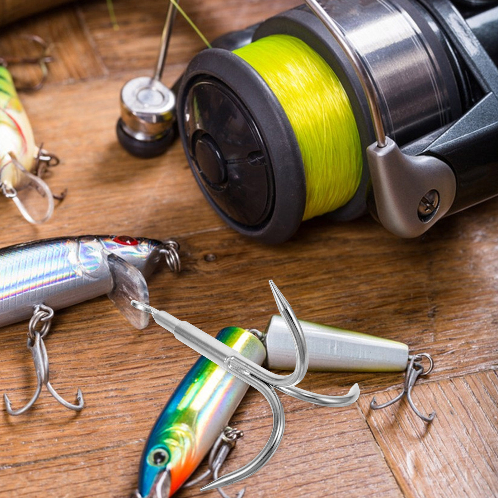 Hook Grappling for Pier Fishin - Fishing Hook Stainless Steel recension och pris