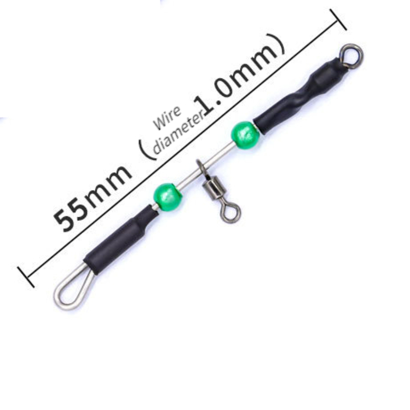 5PCS Swivel Steel Wire Balance - Fishing Hook Stainless Steel recension och pris