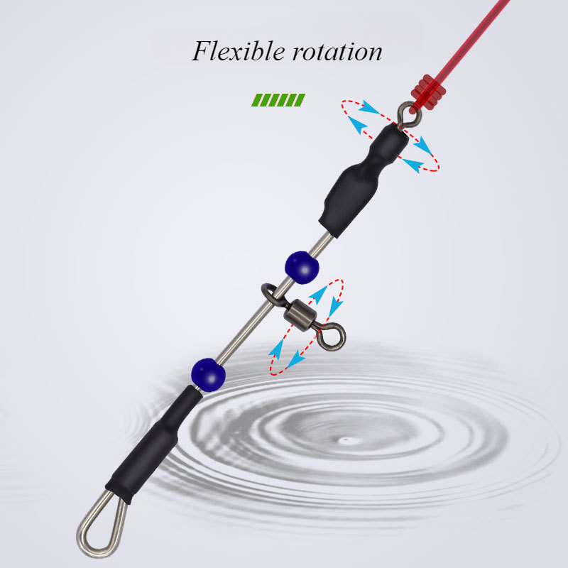 5PCS Swivel Steel Wire Balance - Fishing Hook Stainless Steel recension och pris