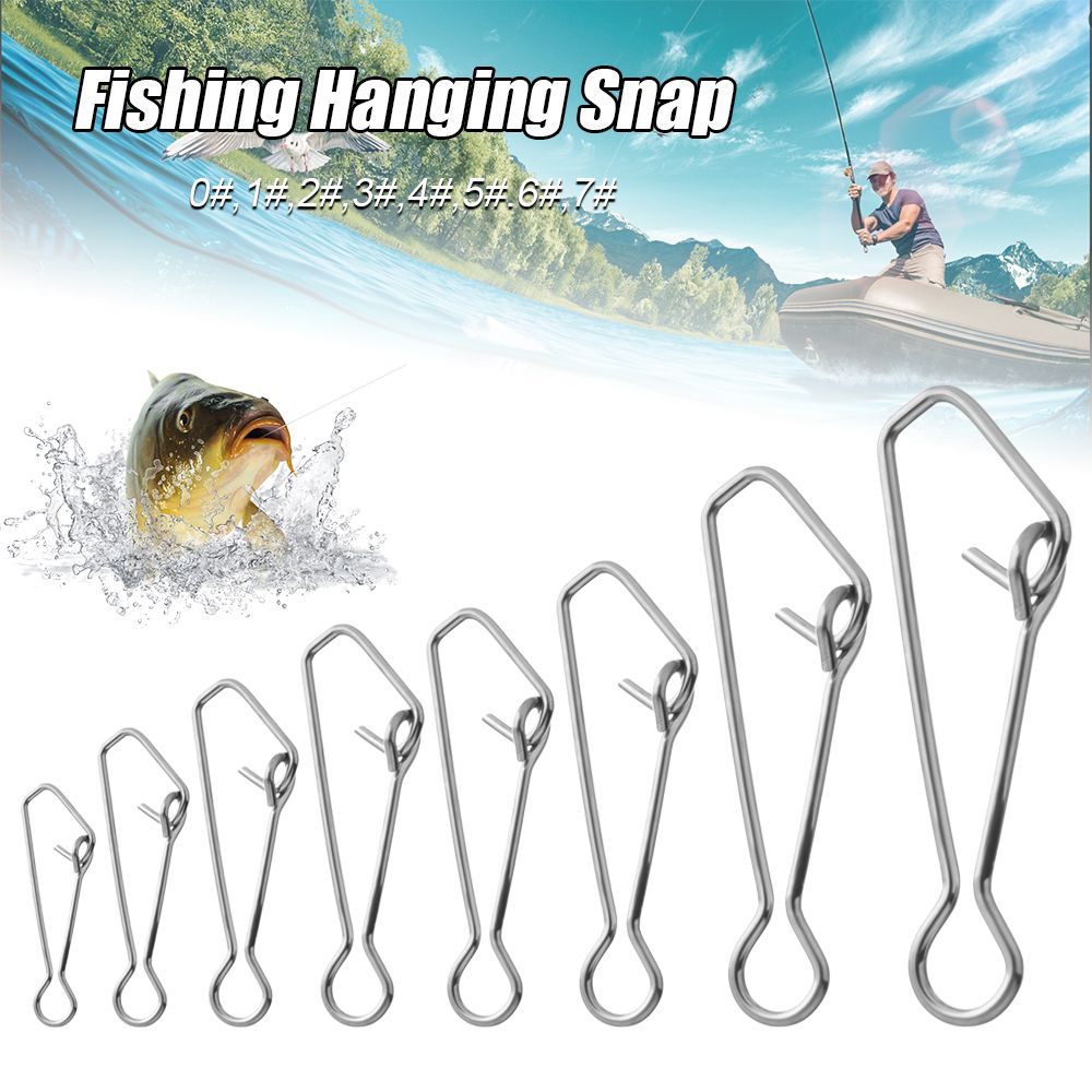 50pcs/pack Fast Clip Lock Fish - Fishing Hook Stainless Steel recension och pris