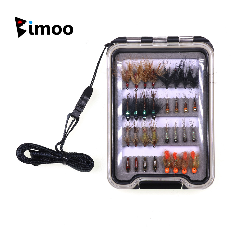 32PCS Nymph Flies Kit Trout Fi - Fishing Hook Barbless recension och pris