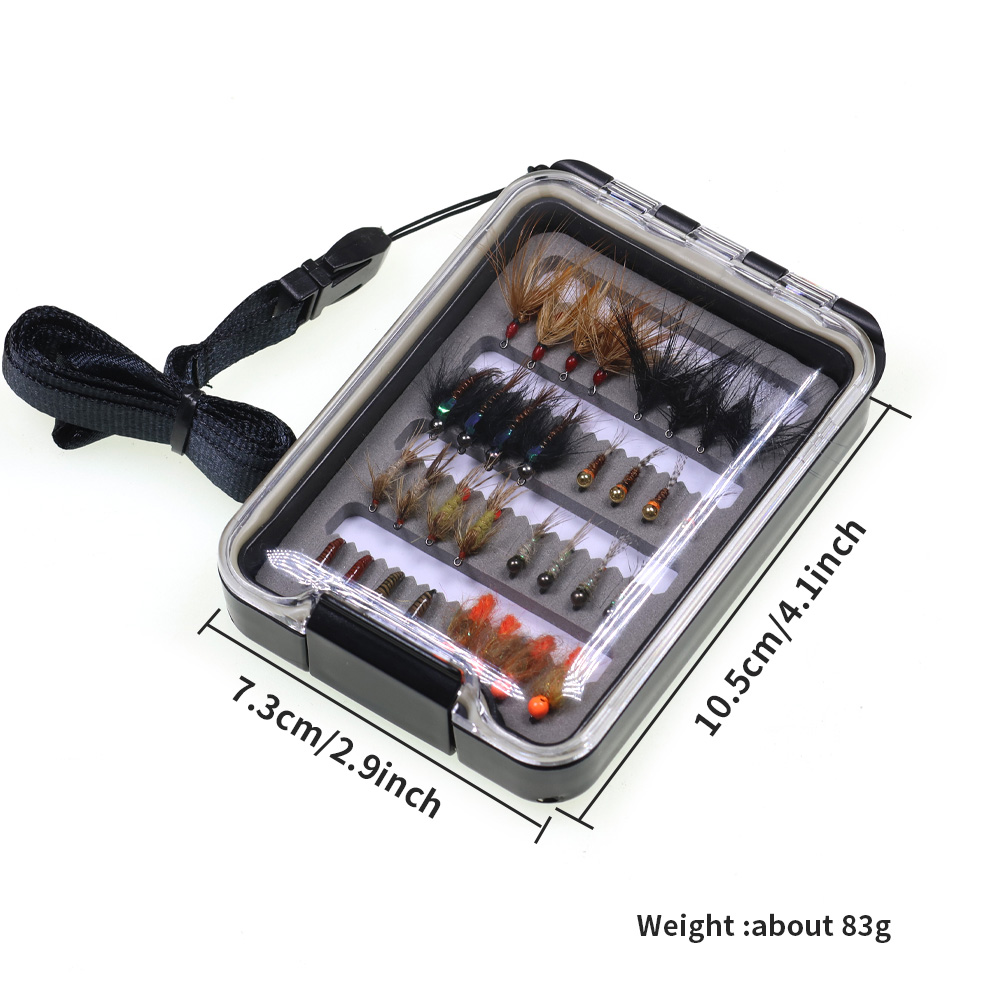 32PCS Nymph Flies Kit Trout Fi - Fishing Hook Barbless recension och pris