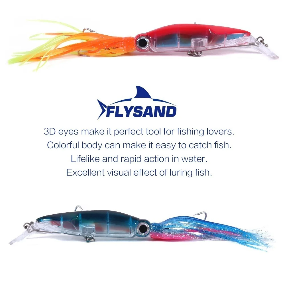 FLYSAND Large Simulation Squid - Fishing Hook Size recension och pris