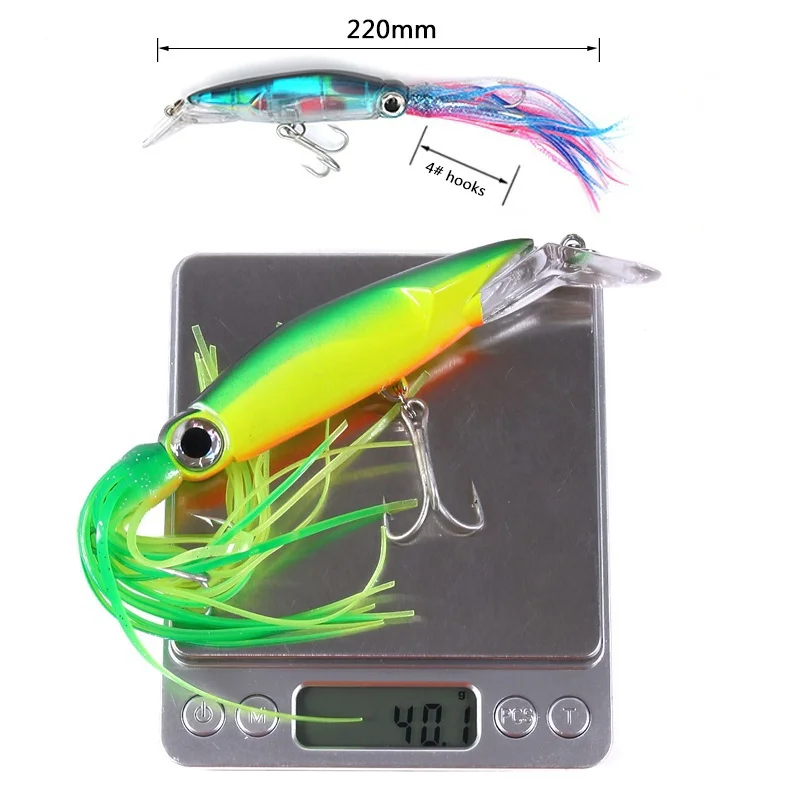 FLYSAND Large Simulation Squid - Fishing Hook Size recension och pris