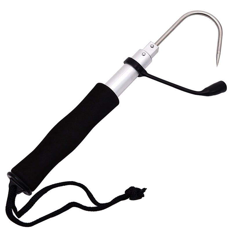 Telescopic Retractable Fish Ga - Fishing Hook Stainless Steel recension och pris
