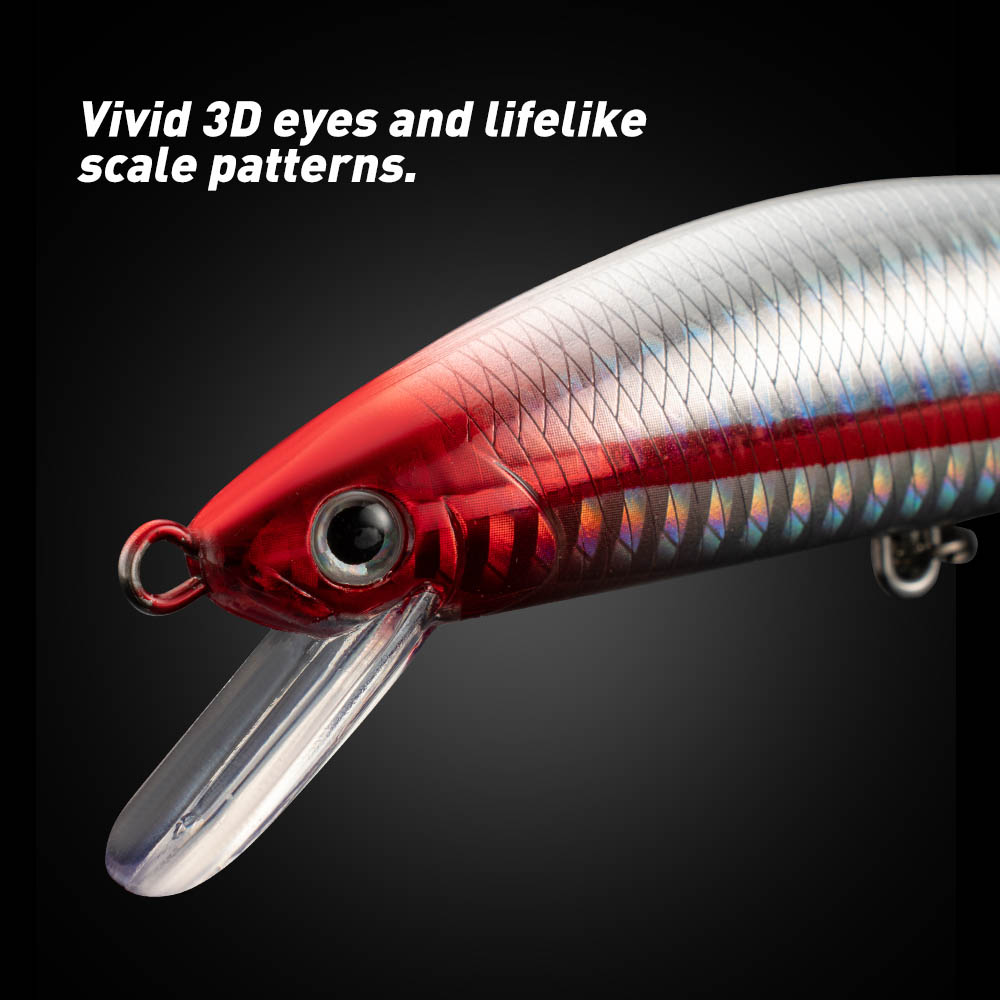 Fishing Lure Sinking Minnow 13 - Fishing Hook Treble recension och pris
