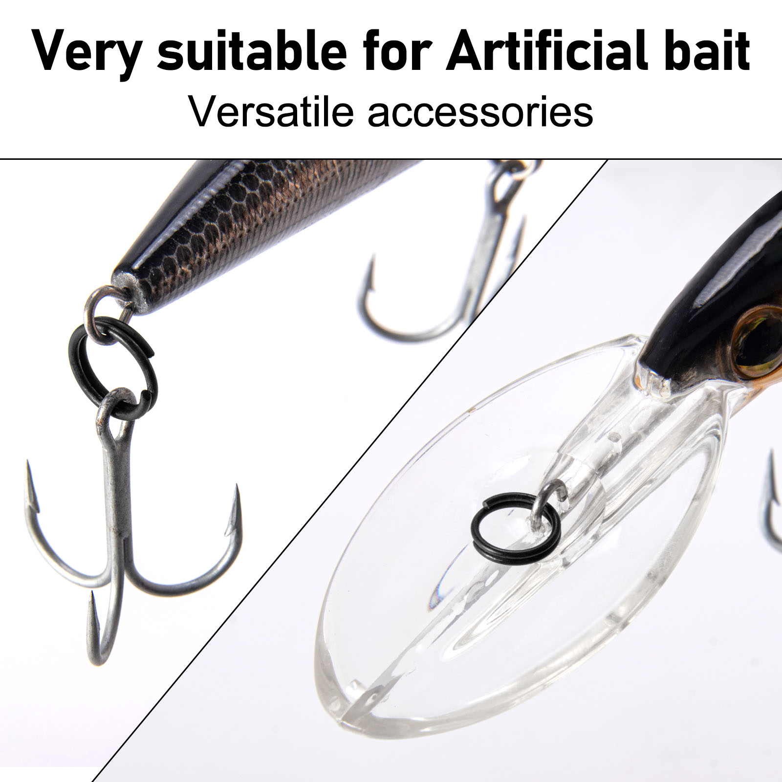 Fishing Lure Split Ring 3.5mm- - Fishing Hook Stainless Steel recension och pris