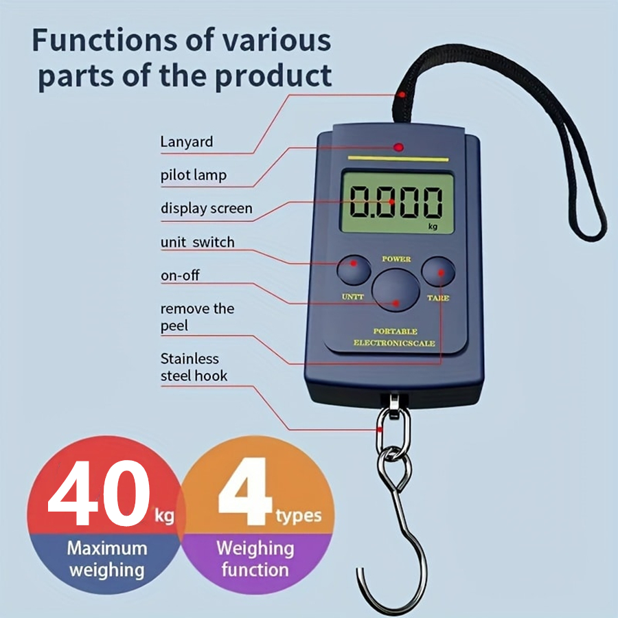 40kg Multifunctional Mini Elec - Fishing Hook recension och pris