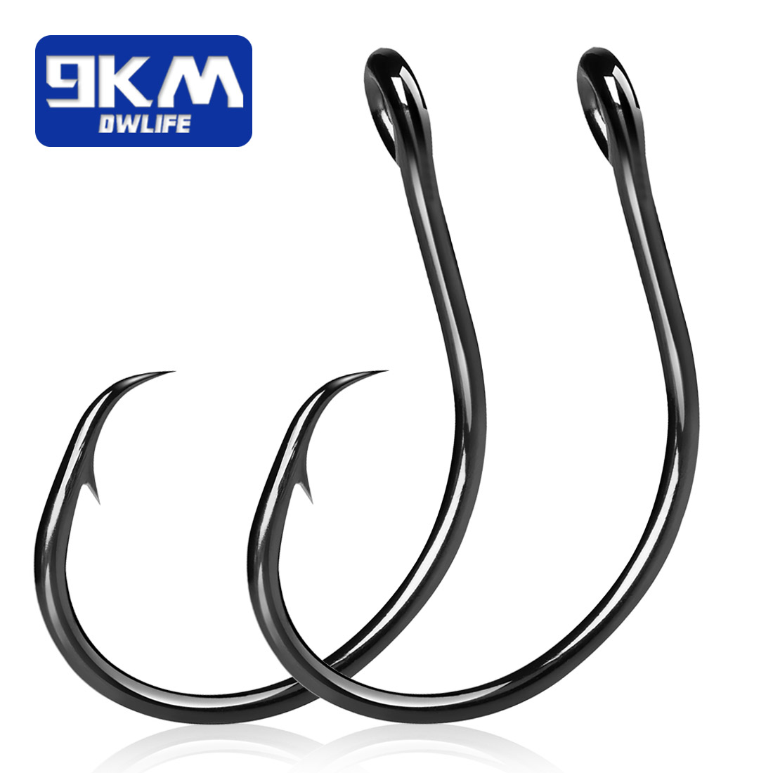9KM 25-50Pcs Inline Wide Gap C - Fishing Hook Offset recension och pris
