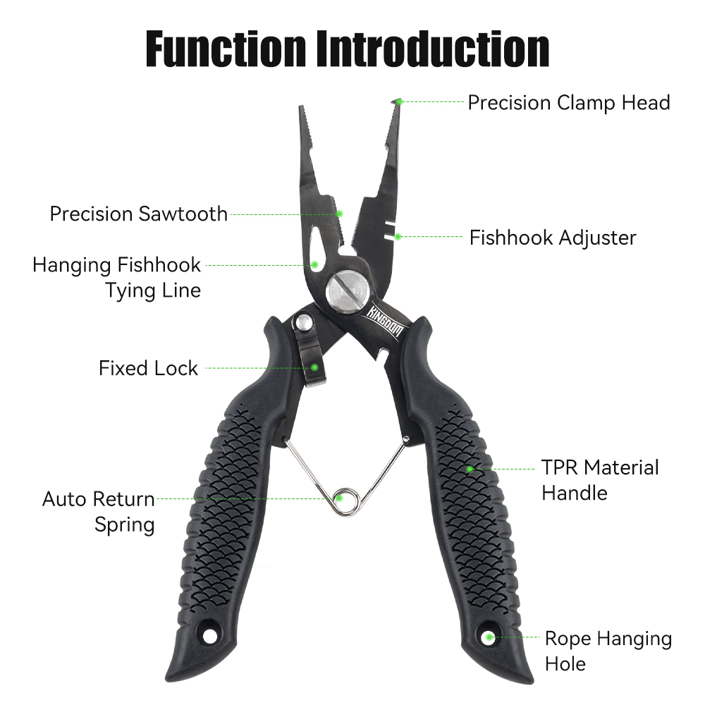 Kingdom Fishing Pliers Multifu - Fishing Hook Sharpener recension och pris