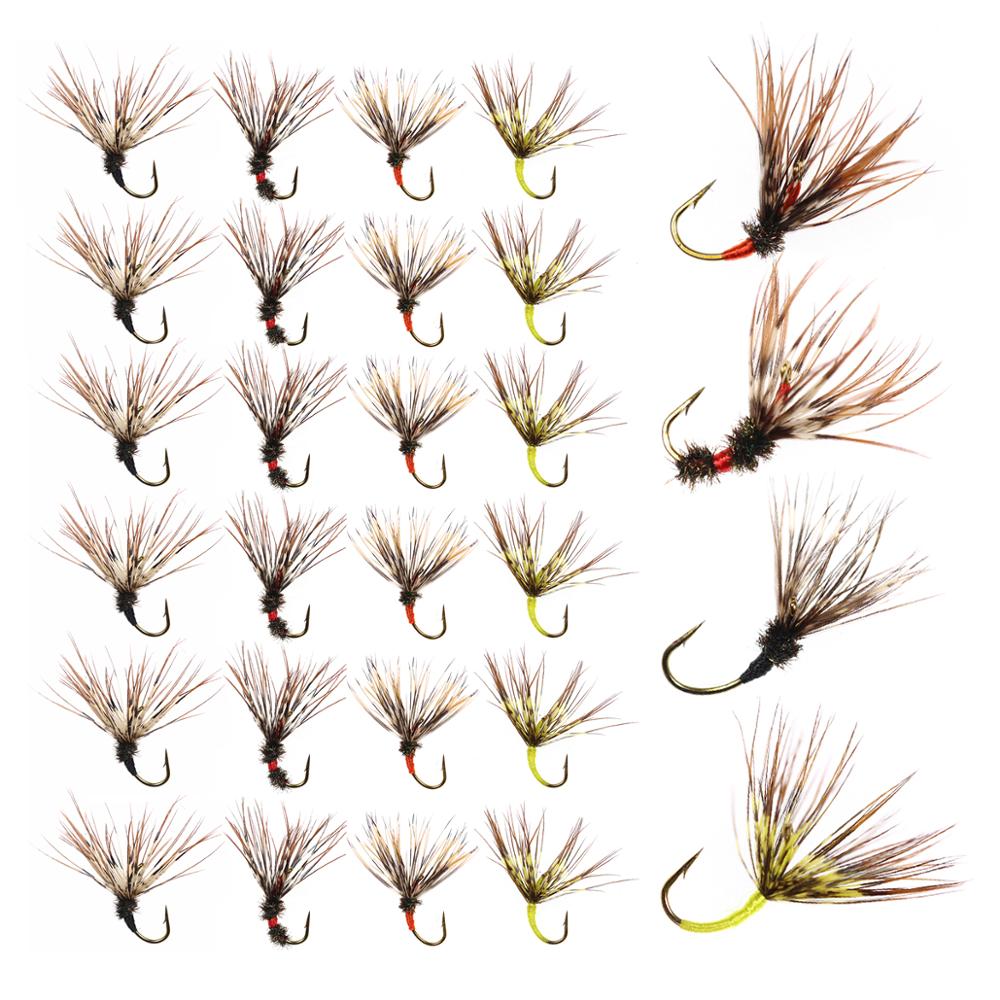 Bimoo 24PCS/Box Tenkara Flies  - Fishing Hook Size recension och pris