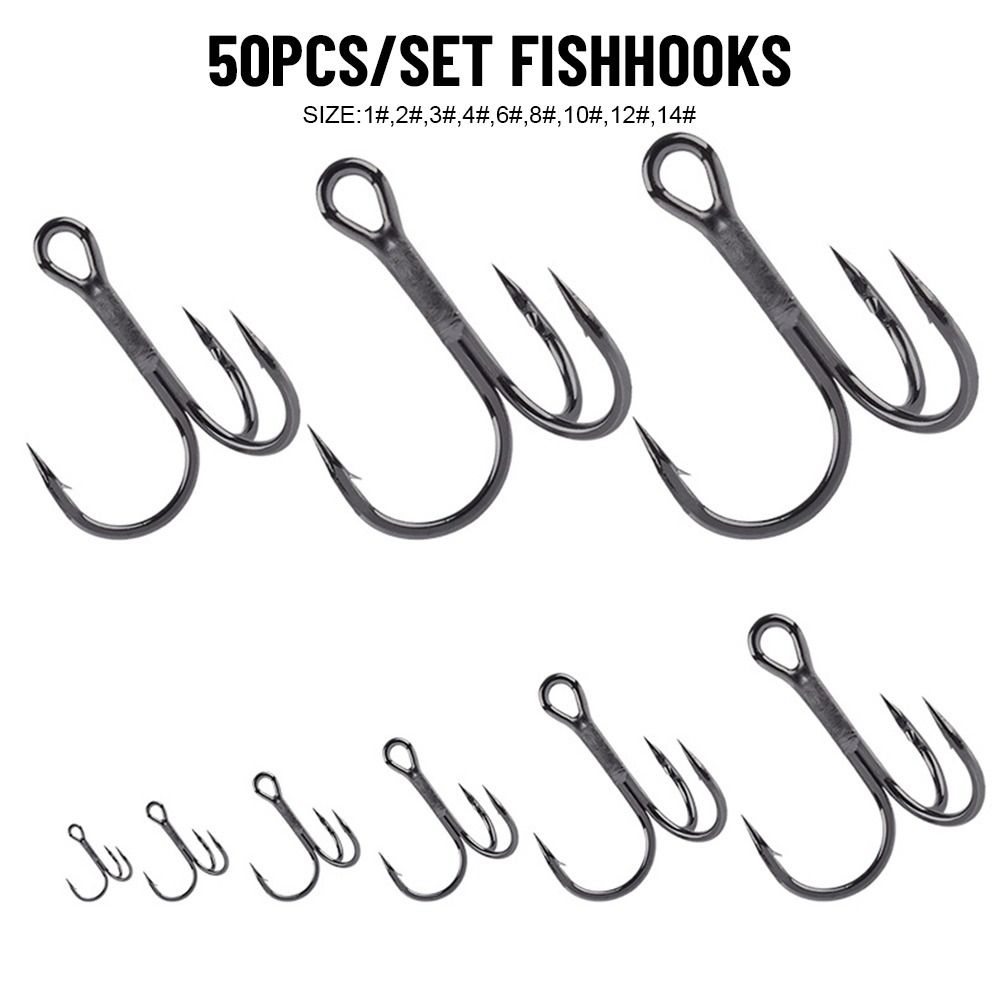 50Pcs/set Nickel Super Sharp F - Fishing Hook Offset recension och pris