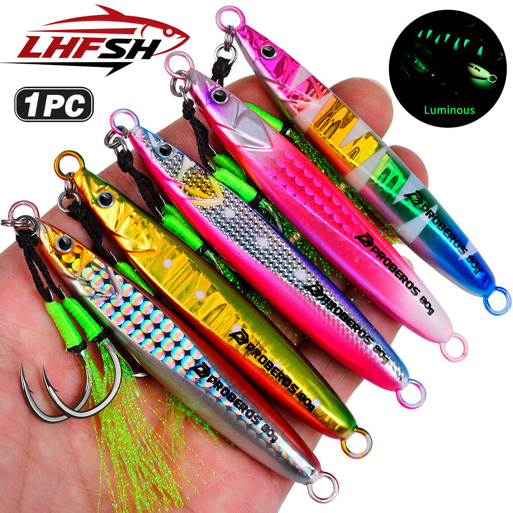LHFSH Luminous Metal Jig Fishi - Fishing Hook Treble recension och pris
