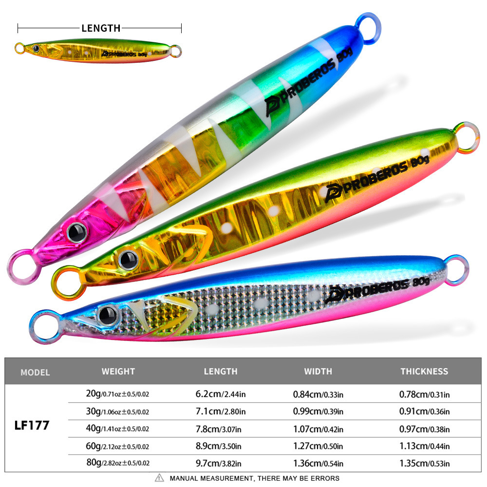 LHFSH Luminous Metal Jig Fishi - Fishing Hook Treble recension och pris