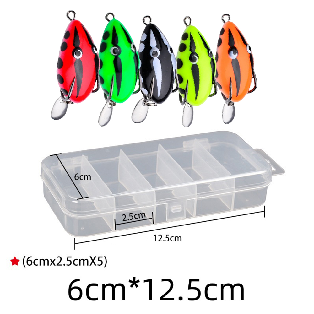 5pcs/Box Topwater Fishing Lure - Fishing Hook Weedless recension och pris