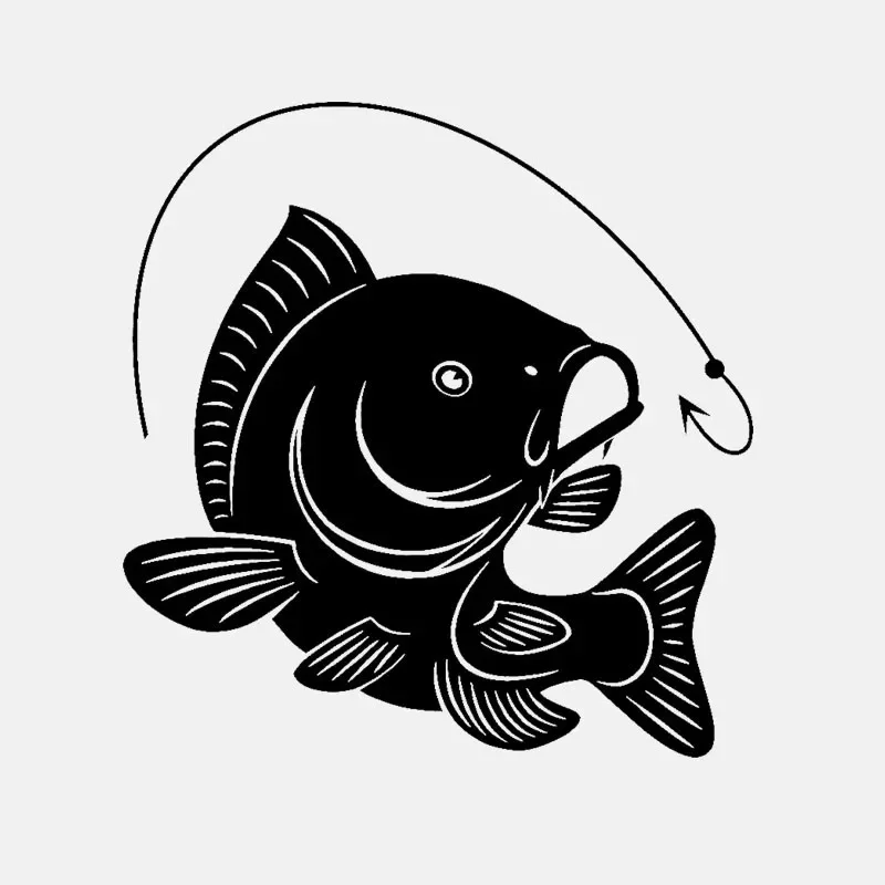 Carp Fishing Hook Decal Decora - Fishing Hook recension och pris