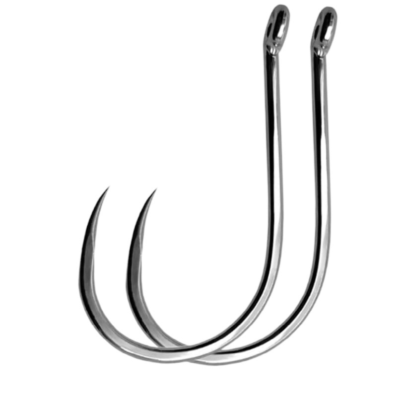 100 Pcs #1-#10 Freshwater Fish - Fishing Hook Circle recension och pris