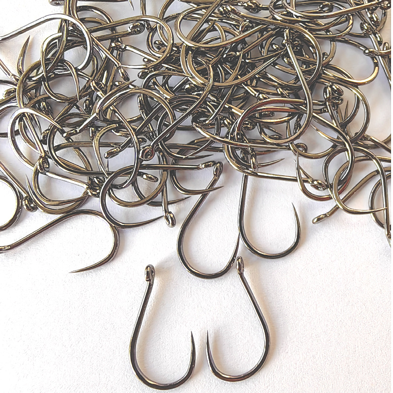 100 Pcs #1-#10 Freshwater Fish - Fishing Hook Circle recension och pris