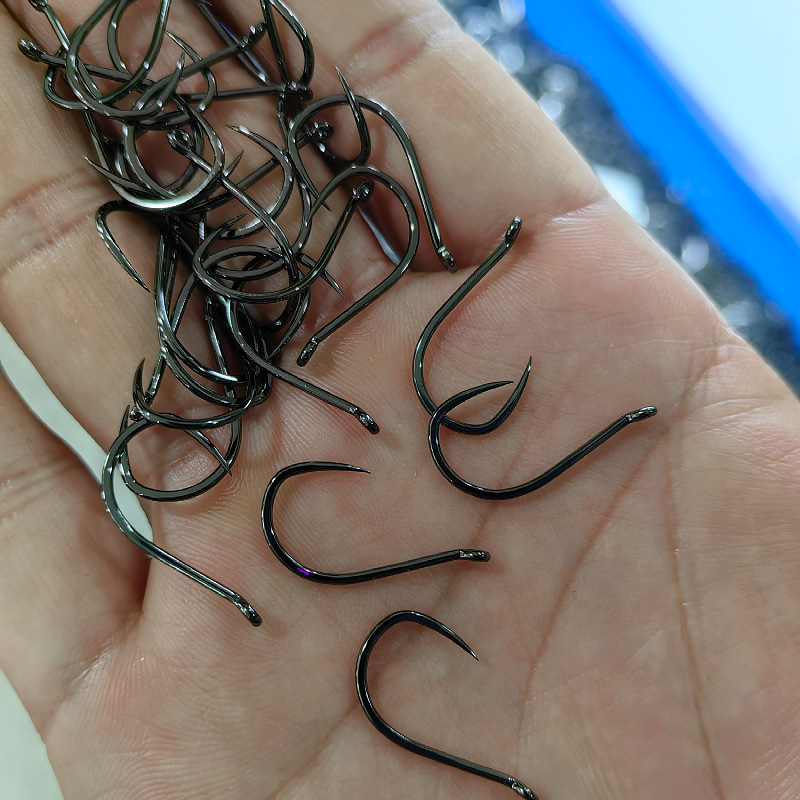 100 Pcs #1-#10 Freshwater Fish - Fishing Hook Circle recension och pris