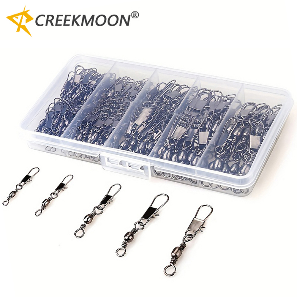 100Pcs/Lot 4#6#8#10#12# Swivel - Fishing Hook Stainless Steel recension och pris