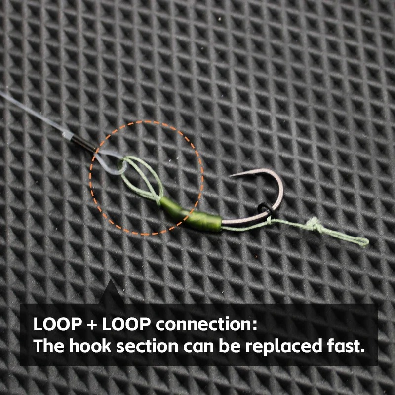 3pcs Carp Fishing Loop Rig Cur - Fishing Hook Size recension och pris