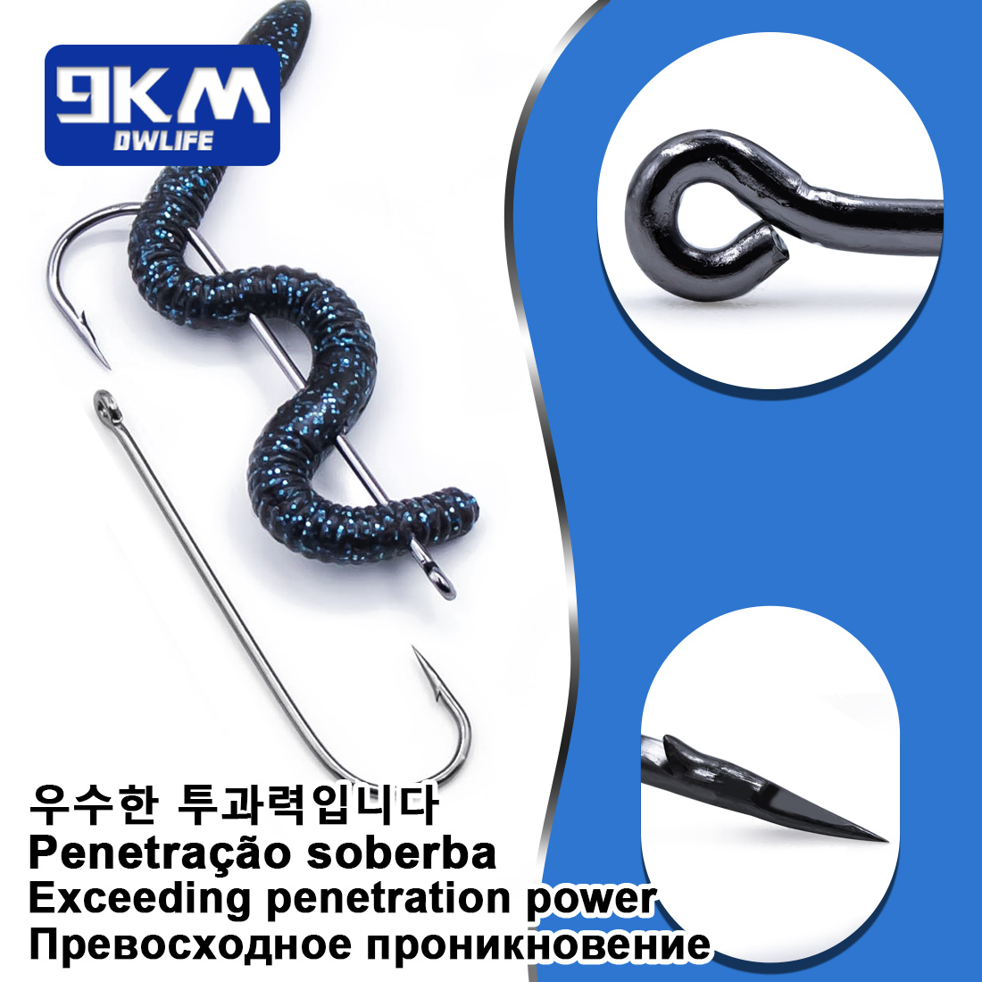 Fishing Hooks Long Shank Hooks - Fishing Hook Barbless recension och pris