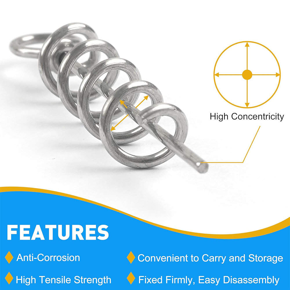 50Pcs Spring Twist Lock Fishin - Fishing Hook Box recension och pris