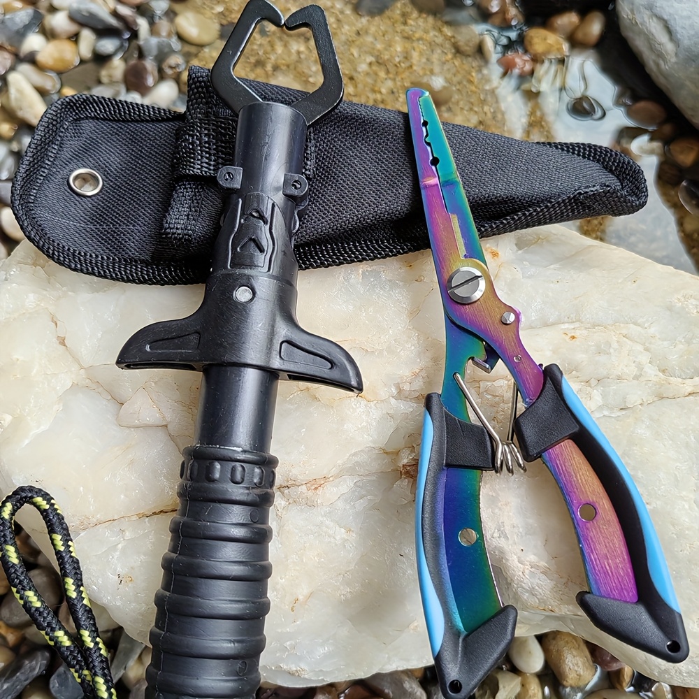 Fishing Pliers and Gripper Set - Fishing Hook Sharpener recension och pris