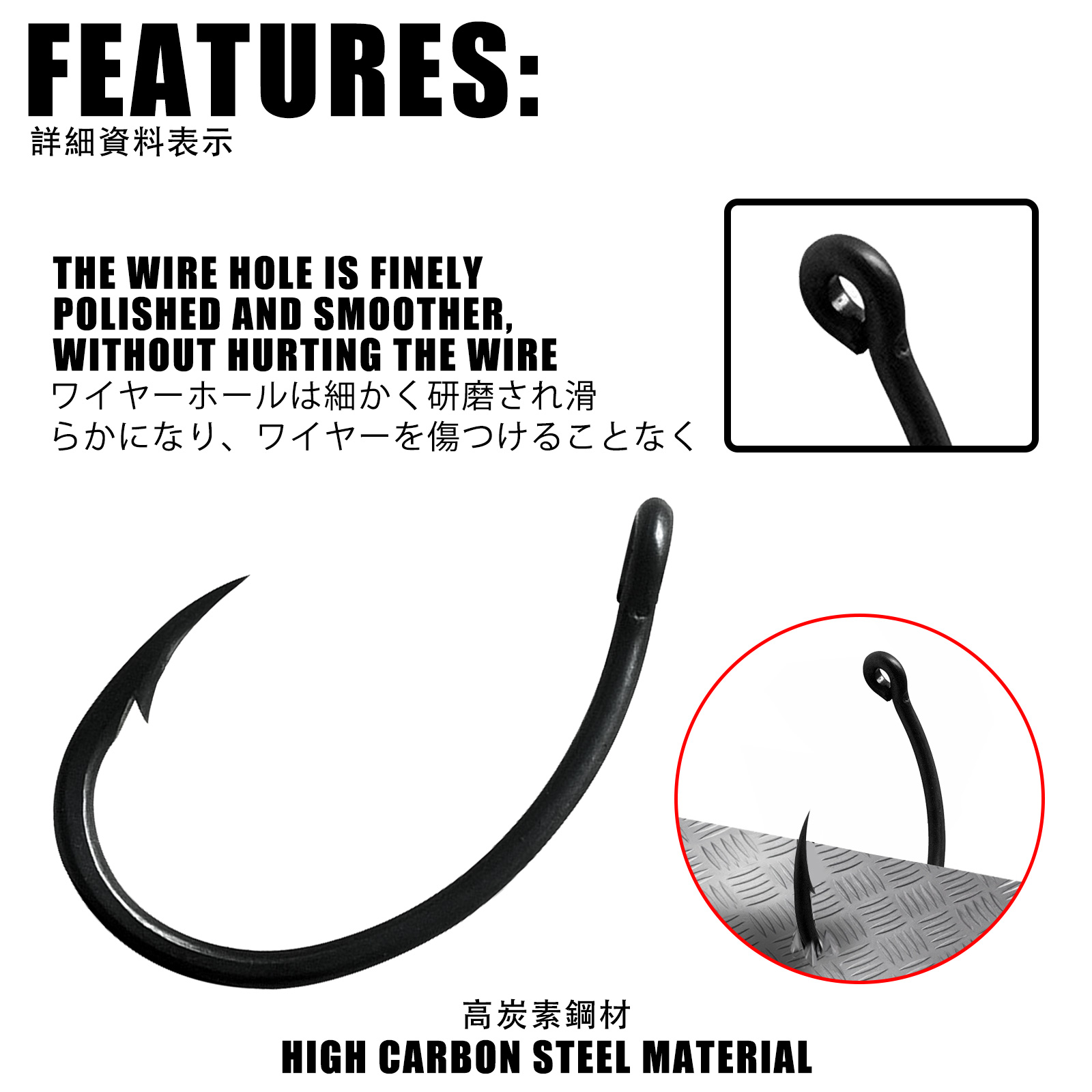 50pcs Carp Fishing Hooks PTFE  - Fishing Hook Offset recension och pris