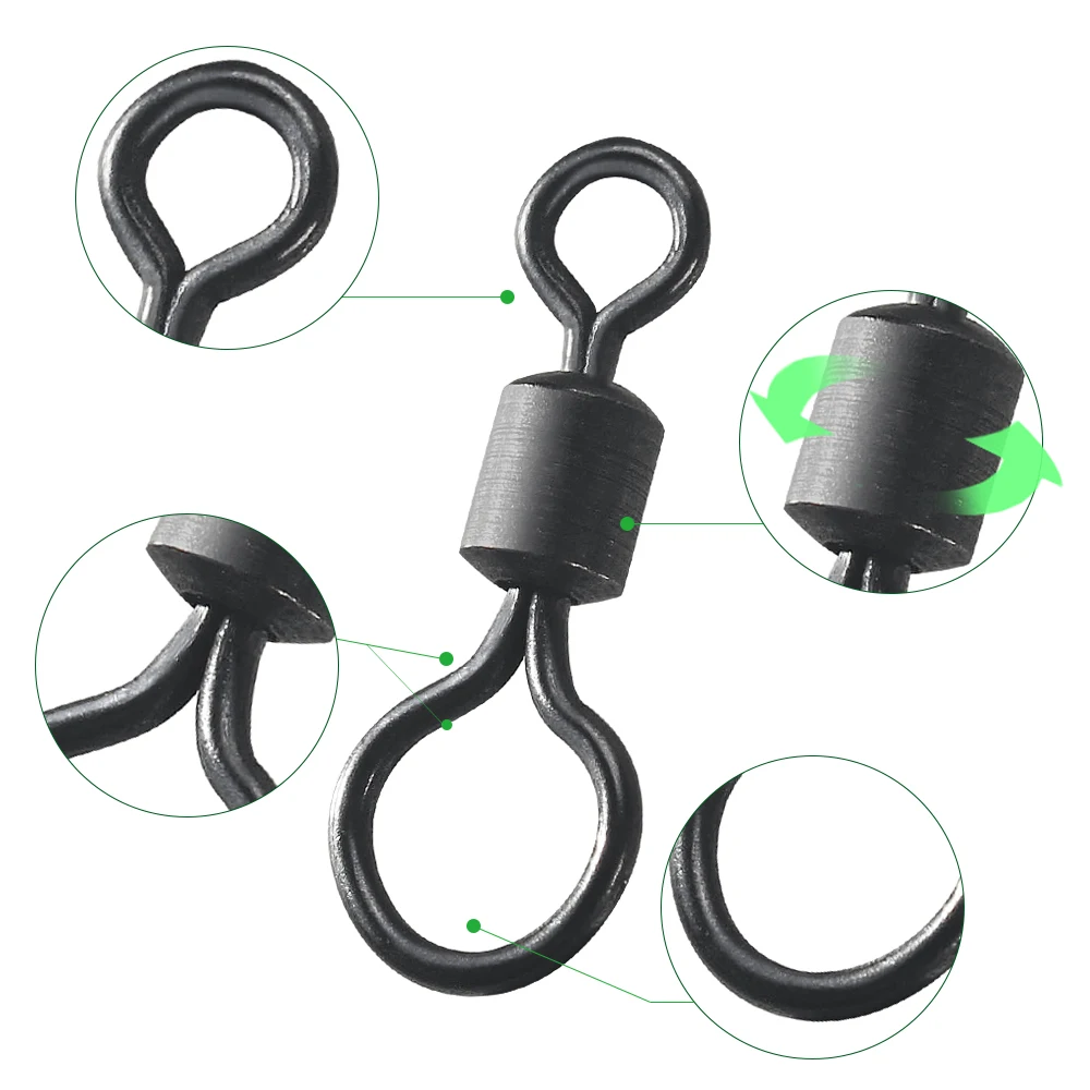 100pcs Carp Fishing Swivel Big - Fishing Hook Size recension och pris