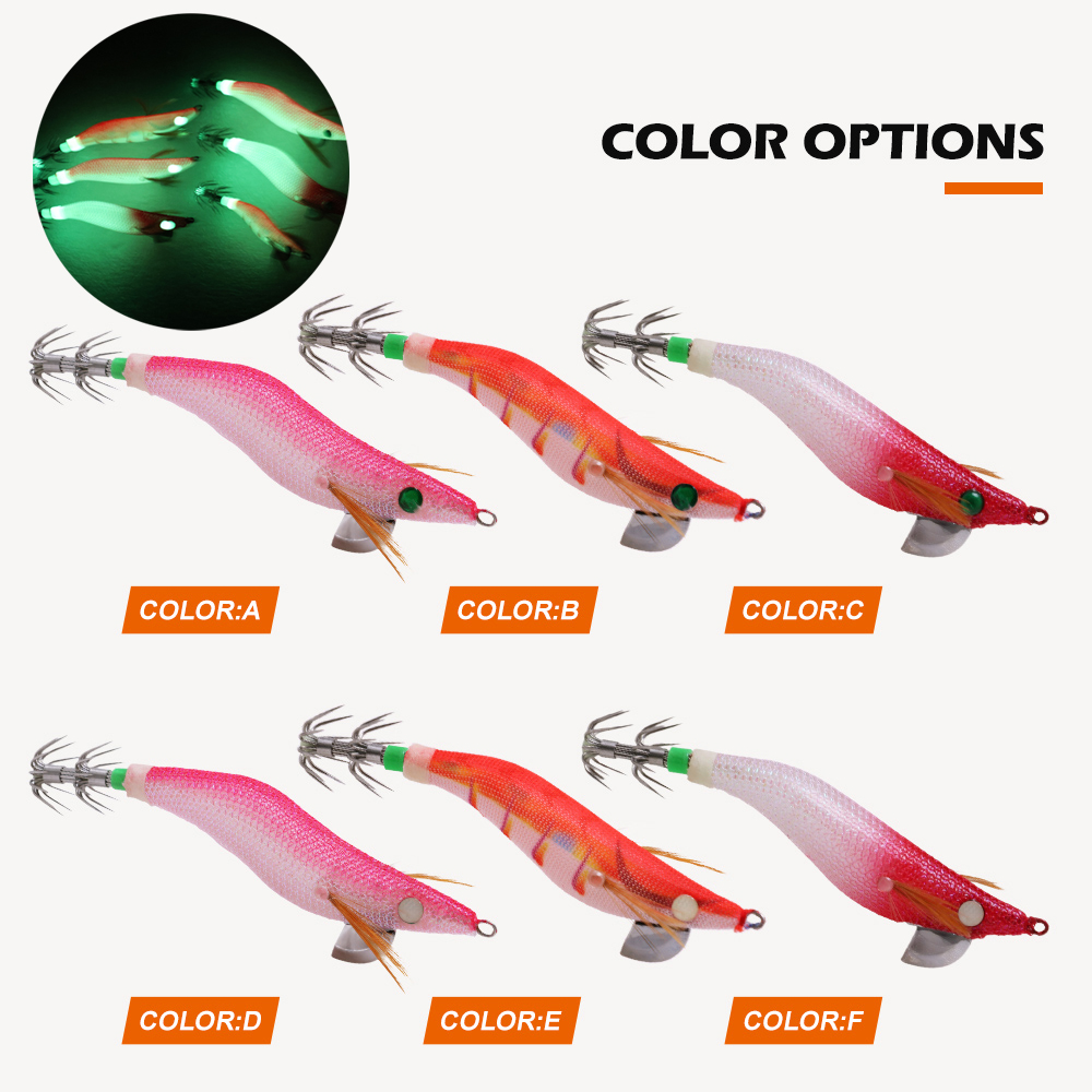 1 PC High-End Glowing Wooden S - Fishing Hook Size recension och pris