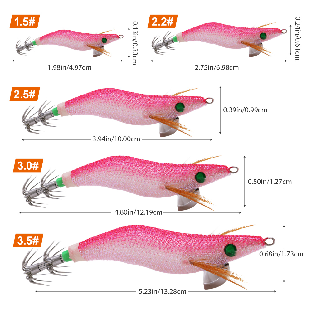 1 PC High-End Glowing Wooden S - Fishing Hook Size recension och pris