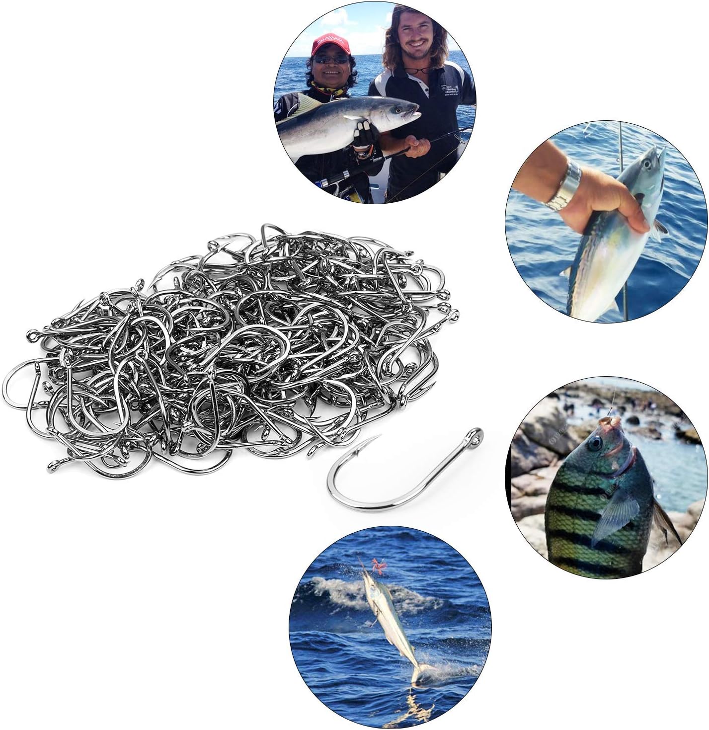 Fishing Hooks 100-1000 Pieces  - Fishing Hook Offset recension och pris