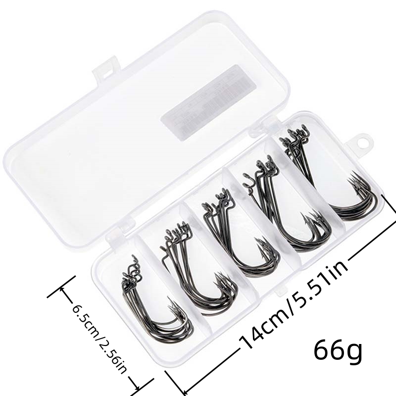 50Pcs/Box High Carbon Steel Fi - Fishing Hook Jig recension och pris