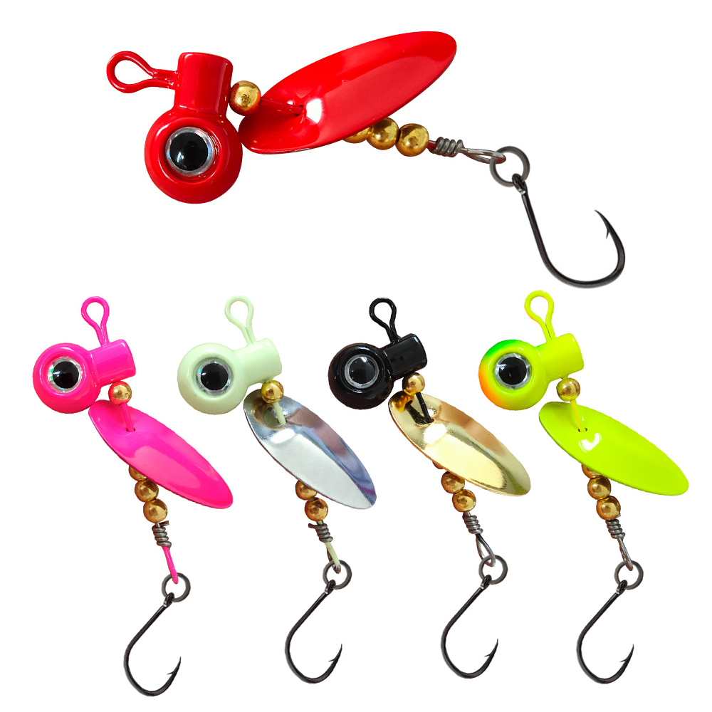 5pcs Crappie Jig Heads With Sp - Fishing Hook Offset recension och pris