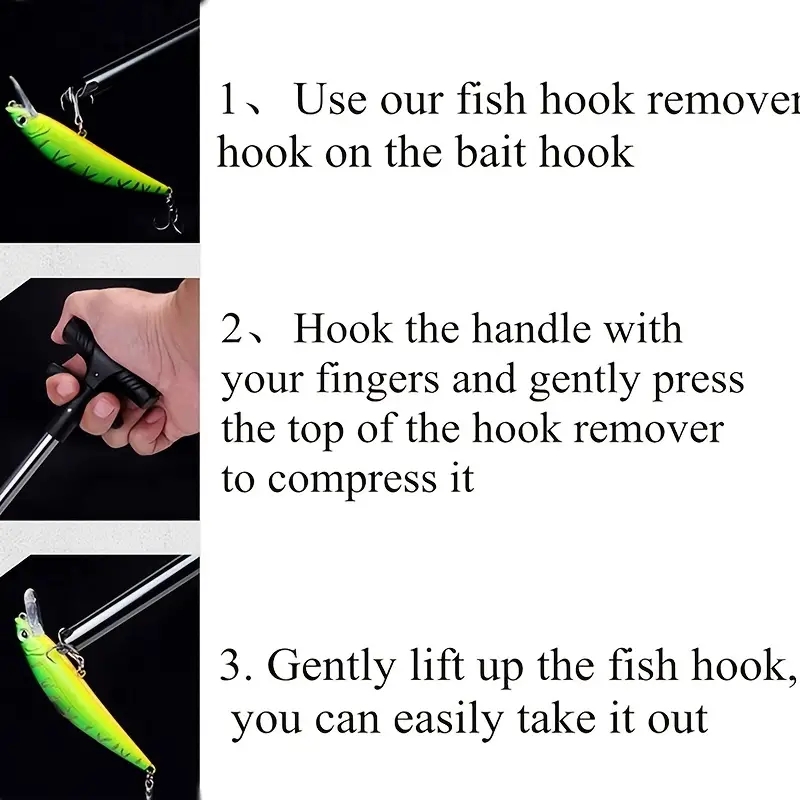 1pc Portable Aluminum T-Hook T - Fishing Hook Remover recension och pris
