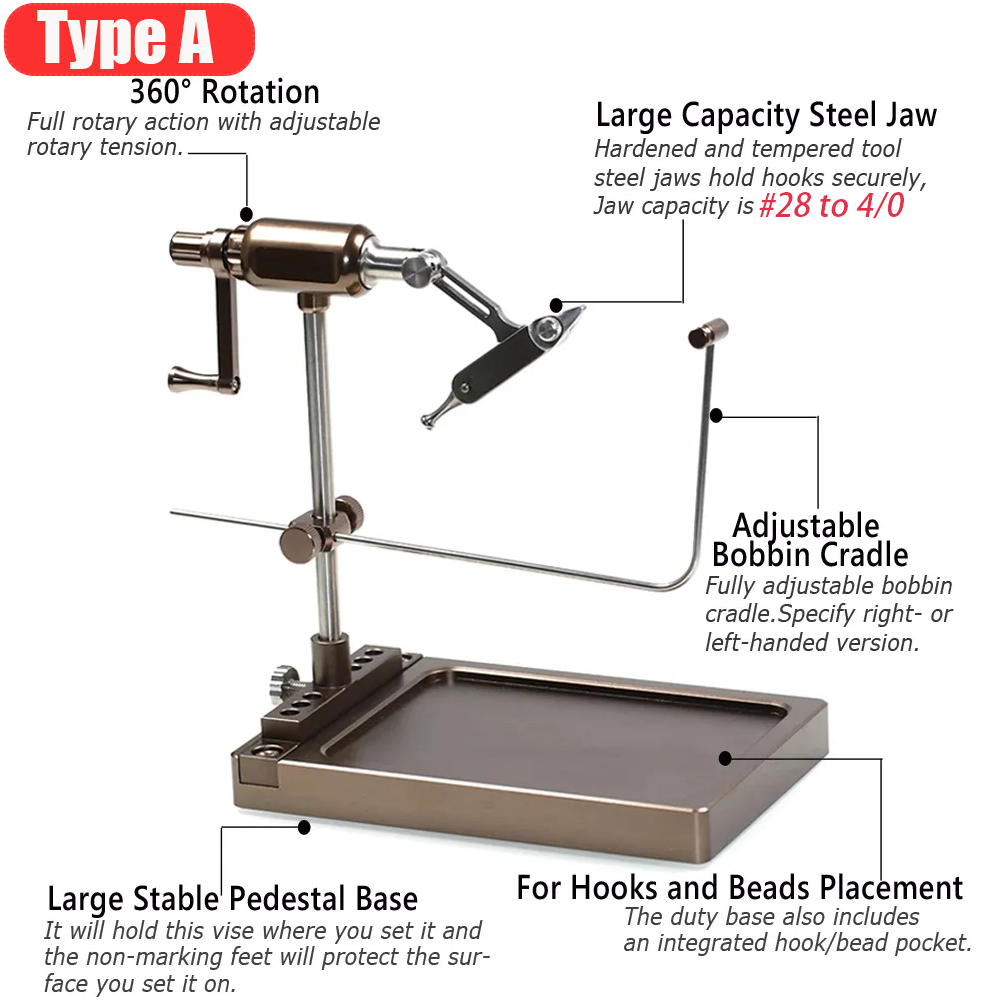 Wifreo 360° Rotation Fly Tying - Fishing Hook Jig recension och pris