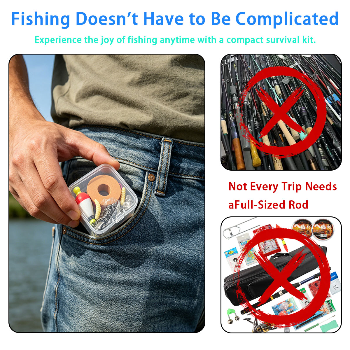 Portable Emergency Fishing Gea - Fishing Hook Box recension och pris