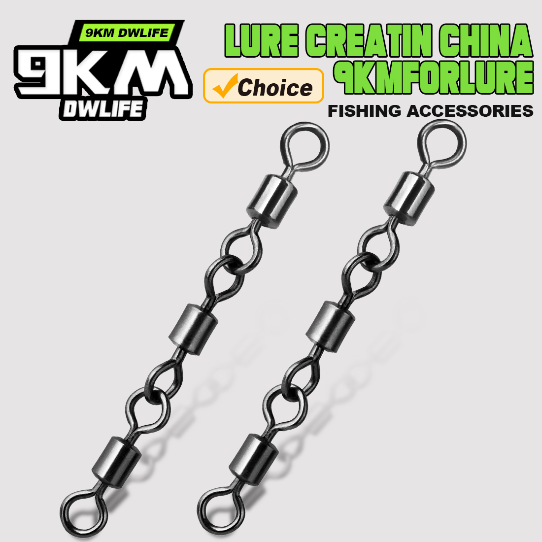 Three Joint Rolling Swivels Fi - Fishing Hook Offset recension och pris
