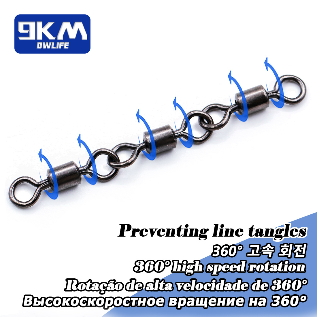 Three Joint Rolling Swivels Fi - Fishing Hook Offset recension och pris