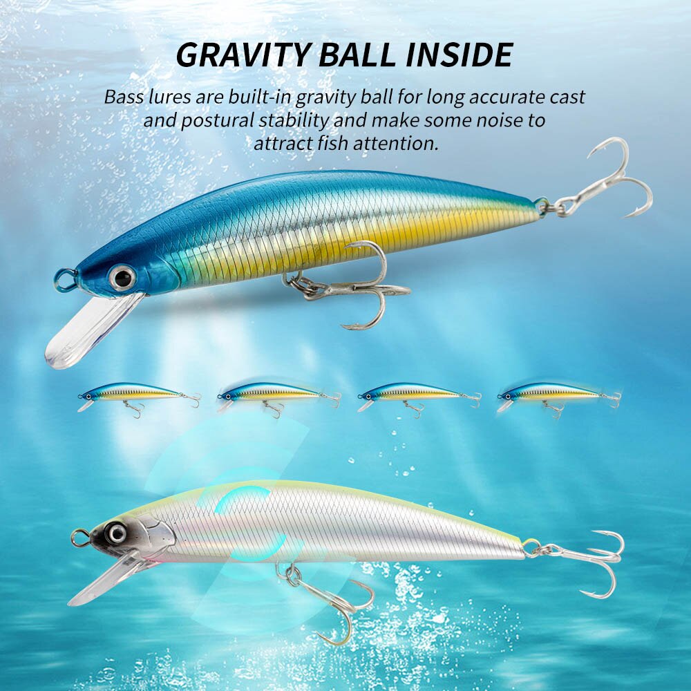 Fishing Lure Sinking Minnow 13 - Fishing Hook Treble recension och pris