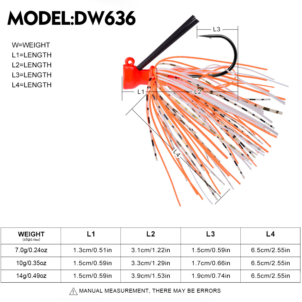 7G 10G 14G Jig Hook Fishing Lu - Fishing Hook Weedless recension och pris