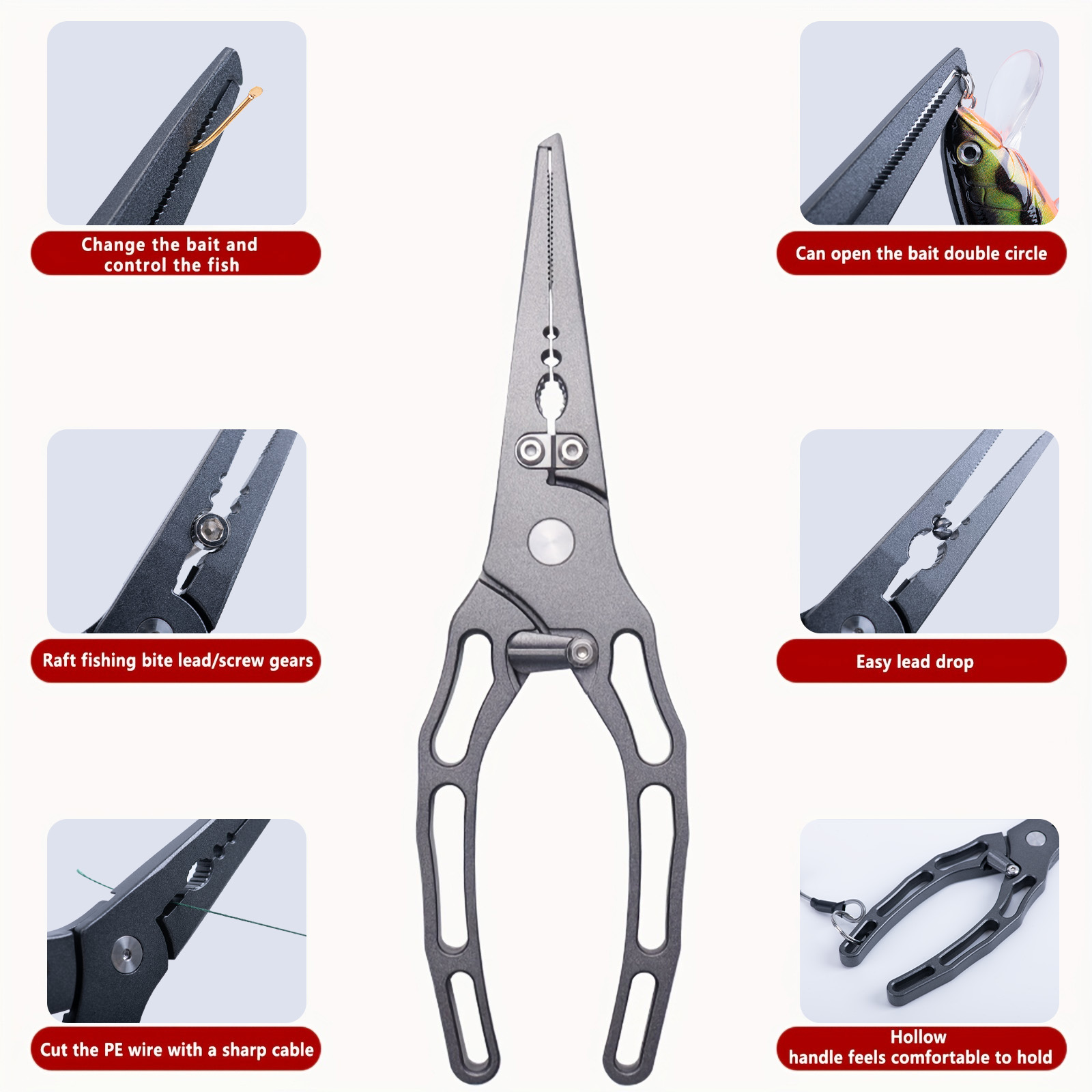 Fishing Pliers and Fish Grippe - Fishing Hook Remover recension och pris